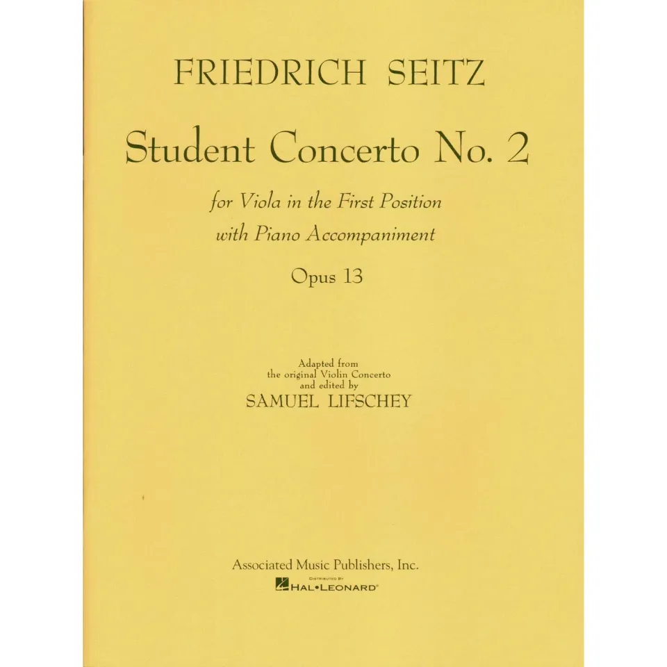 Shar Music Seitz Schülerkonzert Nr.2 Op.13 Noten Viola Klavier