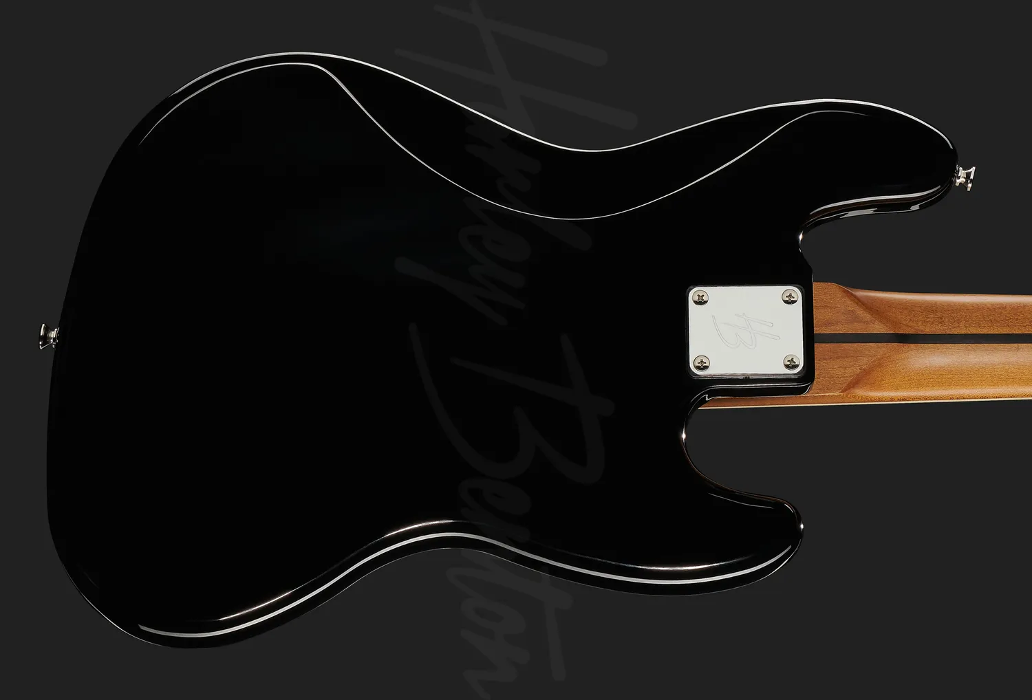Harley Benton MV-5JB LH E-Bass Schwarz 5-saitig links