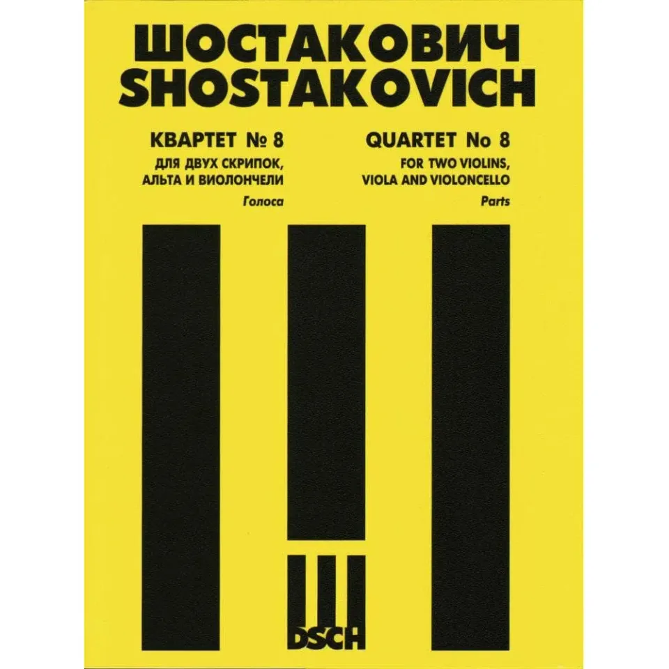 DSCH Schostakowitsch Quartett Nr.8 op.110 Stimmensatz c-moll