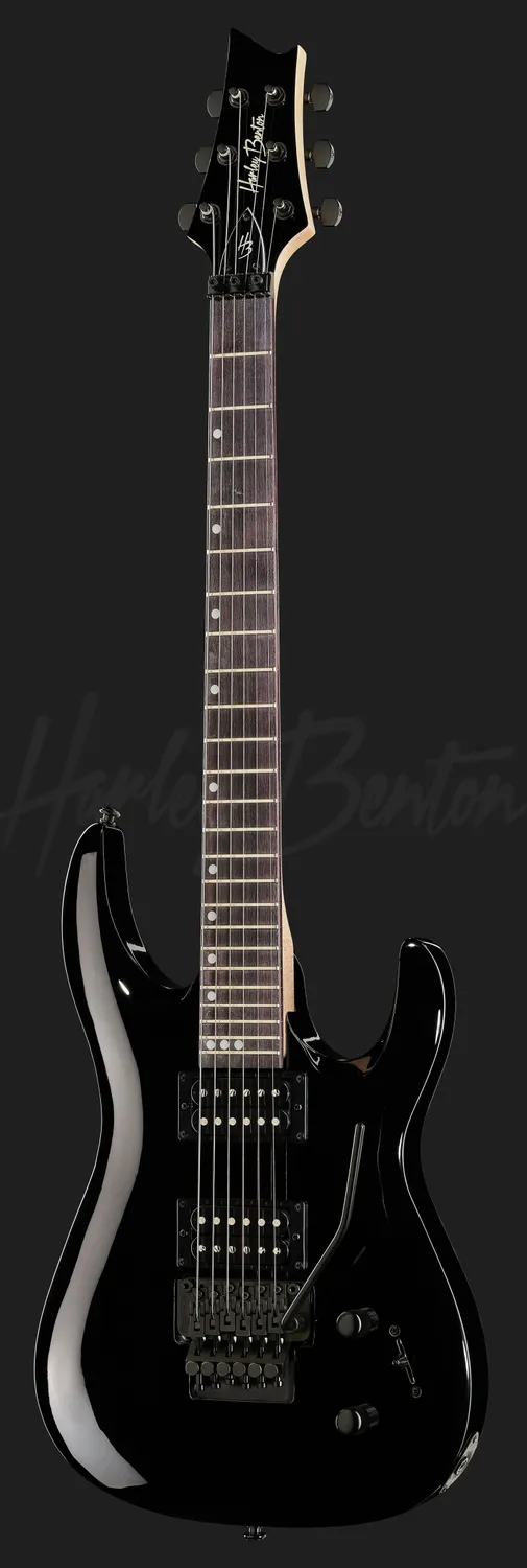Harley Benton Rock R-456FR BK E-Gitarre Schwarz Floyd Rose
