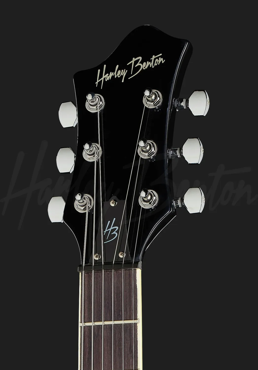 Harley Benton Tribute RB-600 E-Gitarre Schwarz Mini-Humbucker
