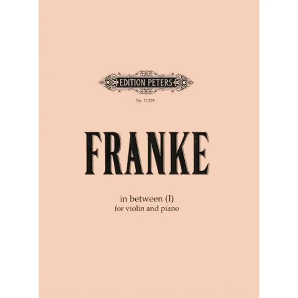 Shar Music Franke In Between I Noten Violine Klavier