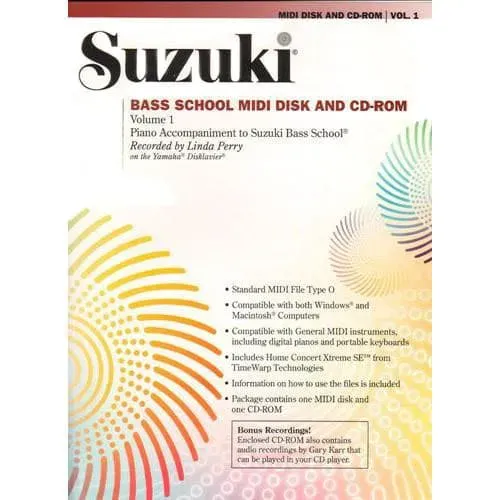 Suzuki Bass School Volume 1 Klavierbegleitung MIDI CD-ROM
