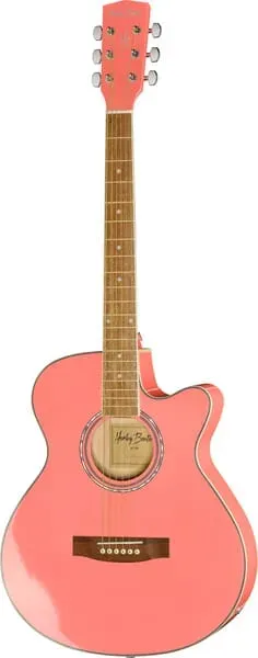 Harley Benton Custom EAX-10 Westerngitarre Pinky Tonabnehmer