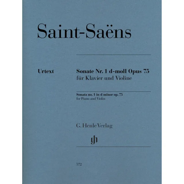 Henle Saint-Saëns Sonate Nr. 1 d-moll Op. 75 Violinenoten Urtext