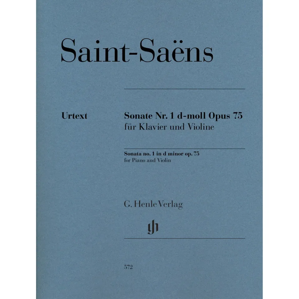 Henle Saint-Saëns Sonate Nr. 1 d-moll Op. 75 Violinenoten Urtext