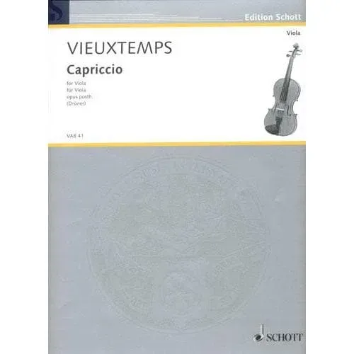 Schott Vieuxtemps Capriccio Bratschennoten Viola solo posthum