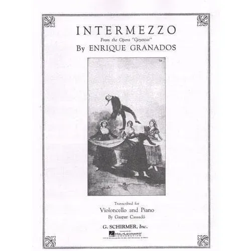 Shar Music Granados Intermezzo Goyescas Cellonoten Klavier Cassado