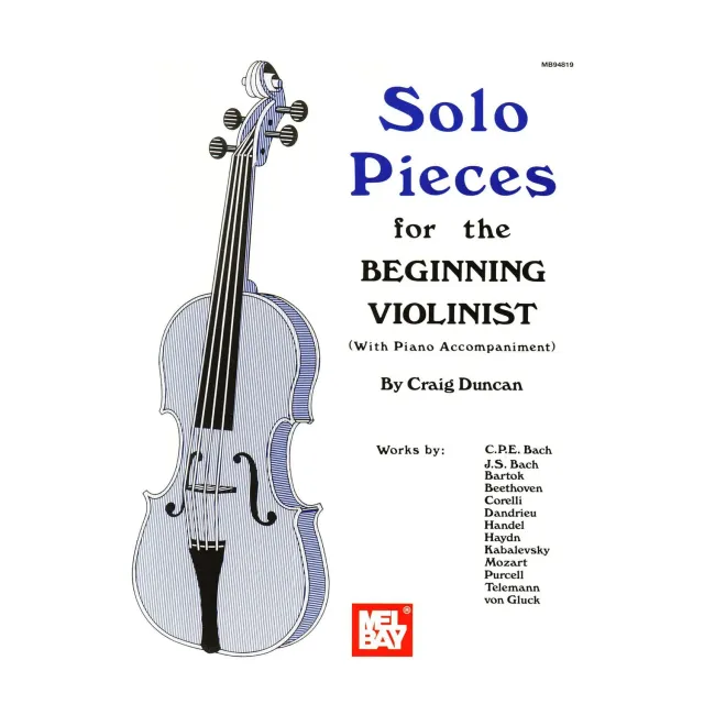 Mel Bay Solo Pieces Beginning Violin Notenheft Violine Klavier