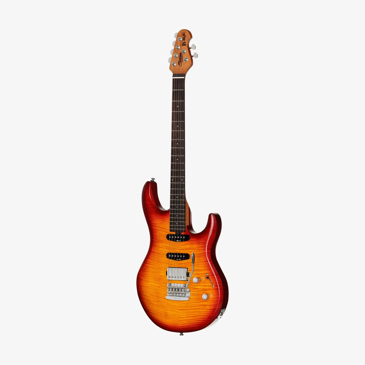 Sterling Luke HSS E-Gitarre Heritage Cherry Burst HSS