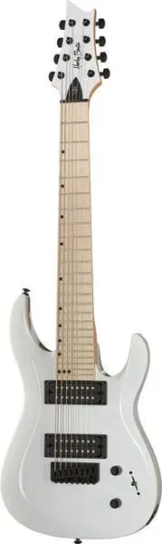 Harley Benton Rock R-458MN WH 8-Saiter E-Gitarre weiß