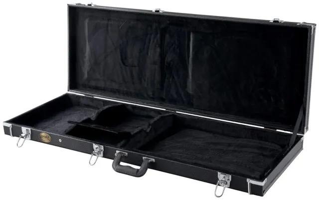 Rocktile E-Gitarrenkoffer Deluxe 4/4 Schwarz Strat Tele