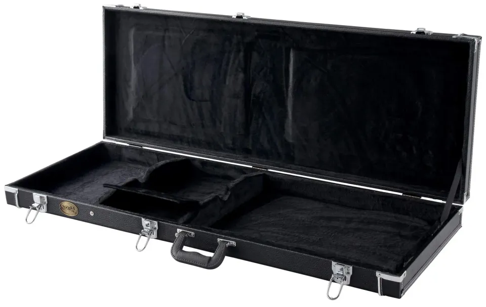 Rocktile E-Gitarrenkoffer Deluxe 4/4 Schwarz Strat Tele