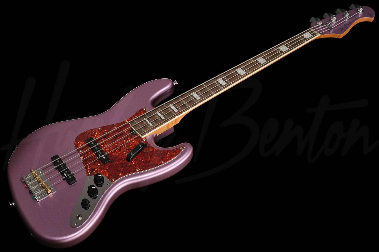 Harley Benton MV-4JB E-Bass Burgundy Mist Alnico Singlecoil