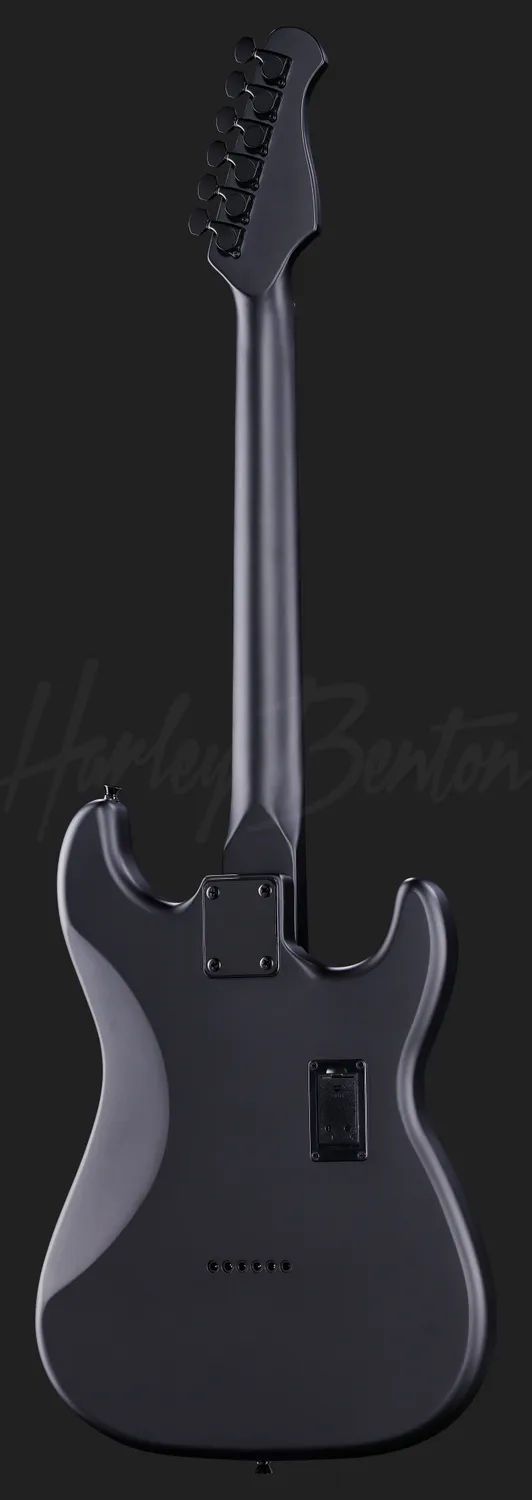 Harley Benton ST-20HH Active E-Gitarre Linkshänder Black