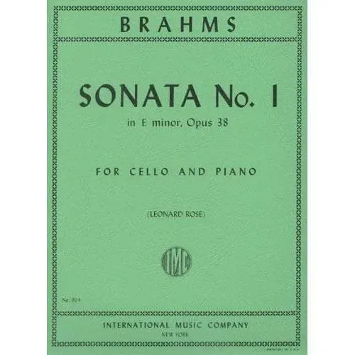 Brahms Sonate e-moll Op 38 Cello Klavier Noten Rose