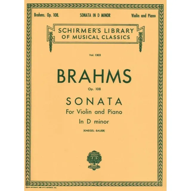 Brahms Sonate Nr3 d-moll Op108 Noten Violine