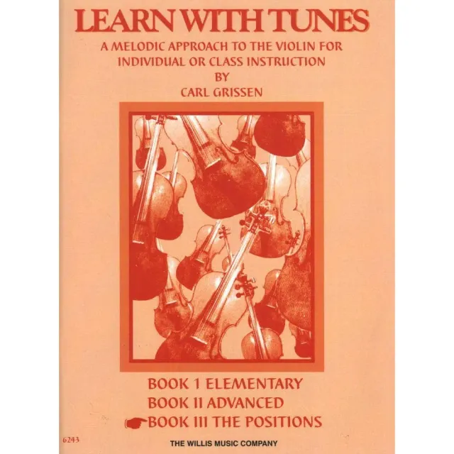 Willis Grissen Learn with Tunes Book 3 Noten Violine Lagen