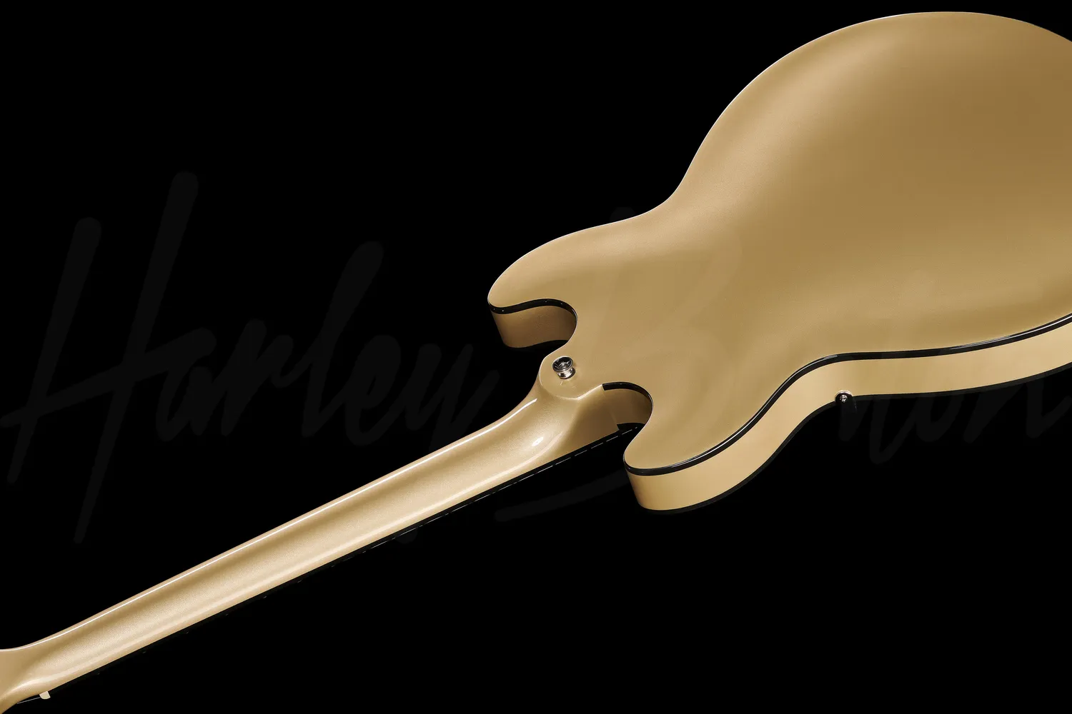Harley Benton HB-35Plus Halbakustik-Gitarre Shoreline Gold Humbucker