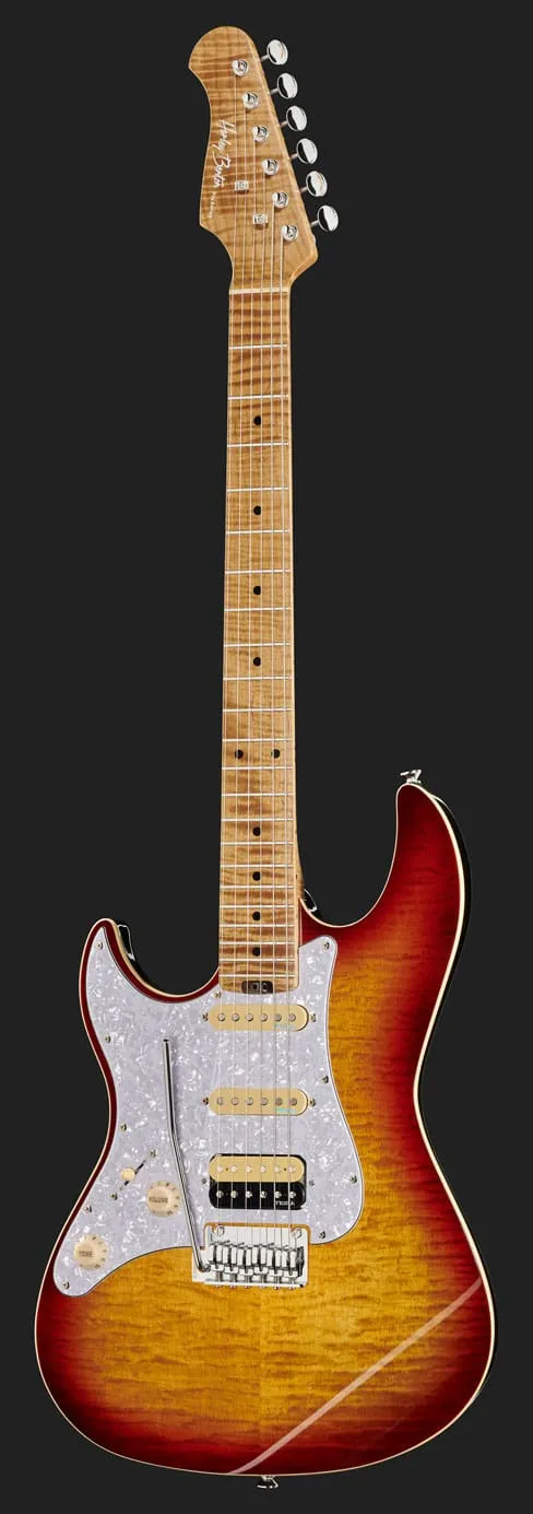 Harley Benton ST-Modern Plus E-Gitarre LH Bengal Burst HSS