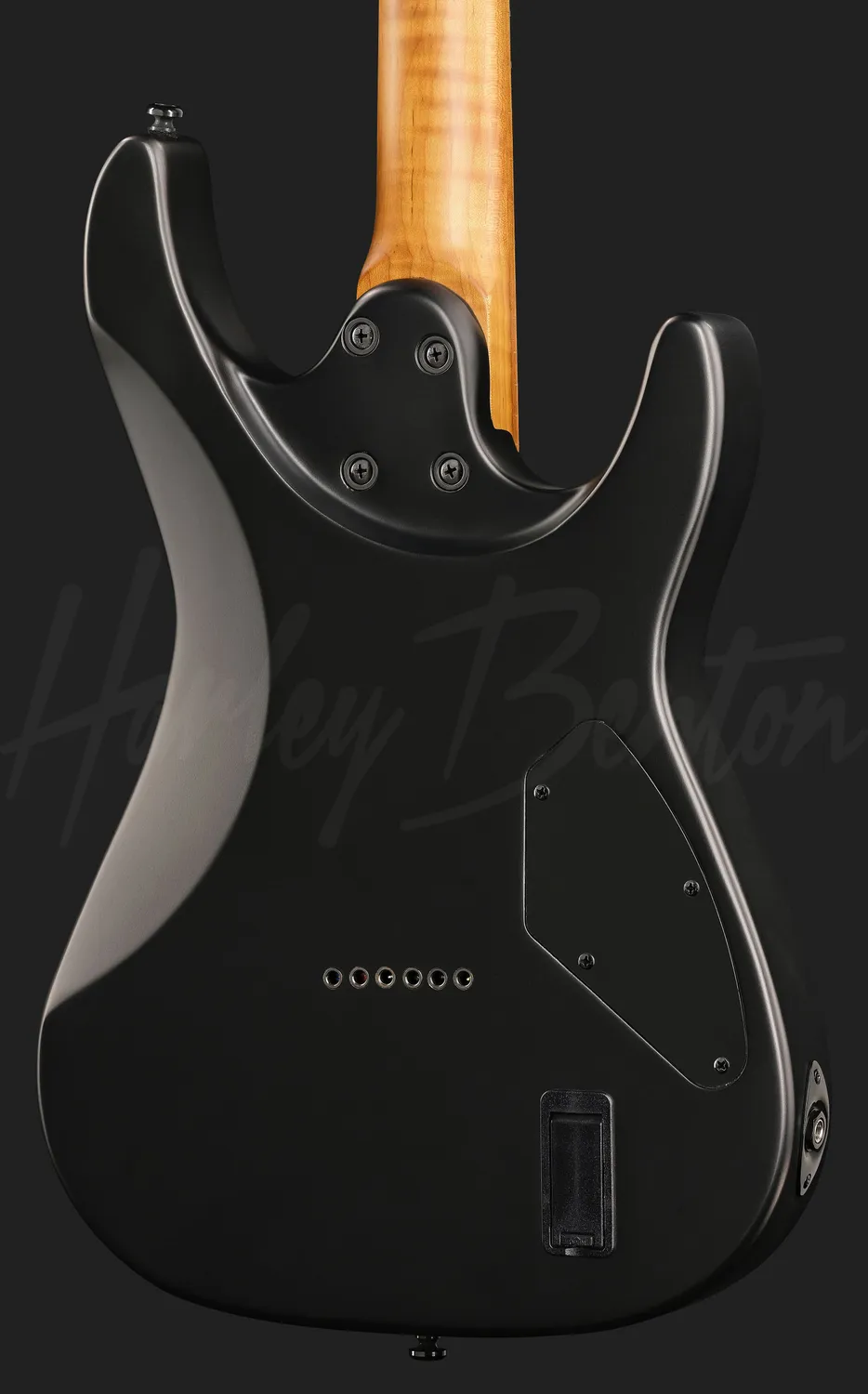 Harley Benton Fusion-IV HH LH E-Gitarre Schwarz Linkshand