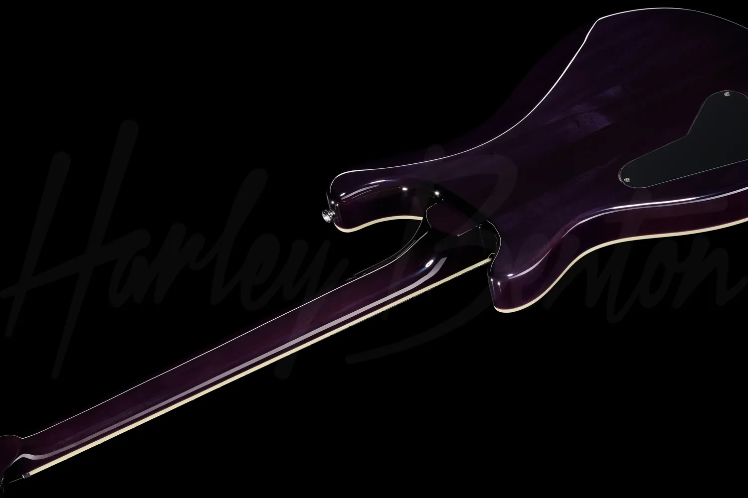 Harley Benton CST-24 E-Gitarre Purple Burst Ahorndecke Split