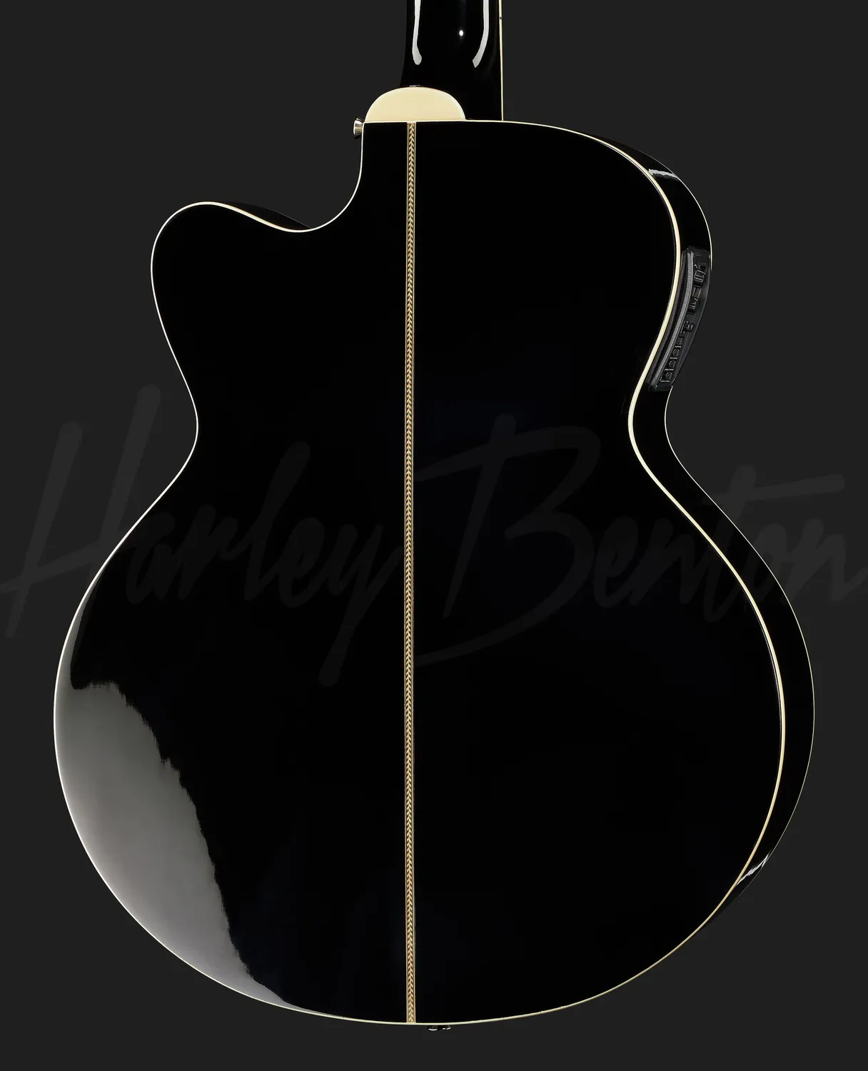 Harley Benton Custom Line B-30BK-FL Akustikbass bundlos