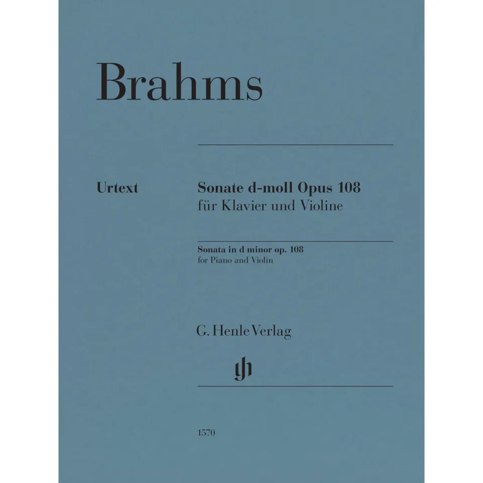 Henle Brahms Sonate d-moll op.108 Noten Violine Klavier