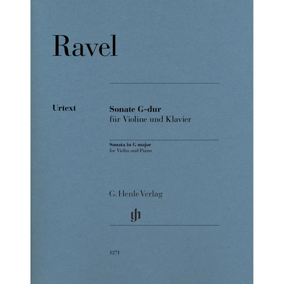 Henle Ravel Sonate G-Dur Violinnoten Klavier Urtext Kramer