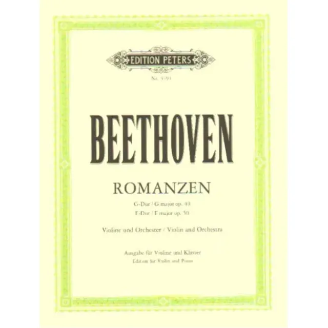 Shar Music Beethoven Zwei Romanzen Op. 40 und 50 Noten Violine Klavier