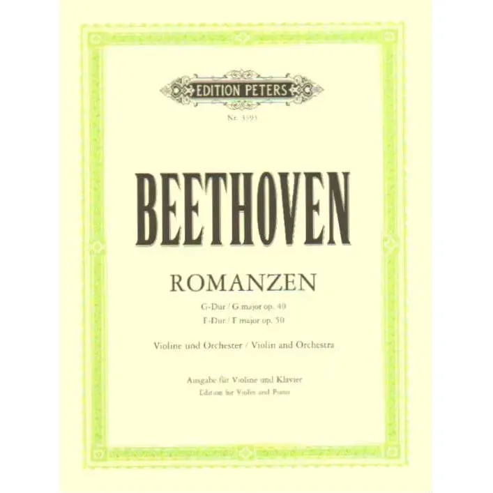 Shar Music Beethoven Zwei Romanzen Op. 40 und 50 Noten Violine Klavier