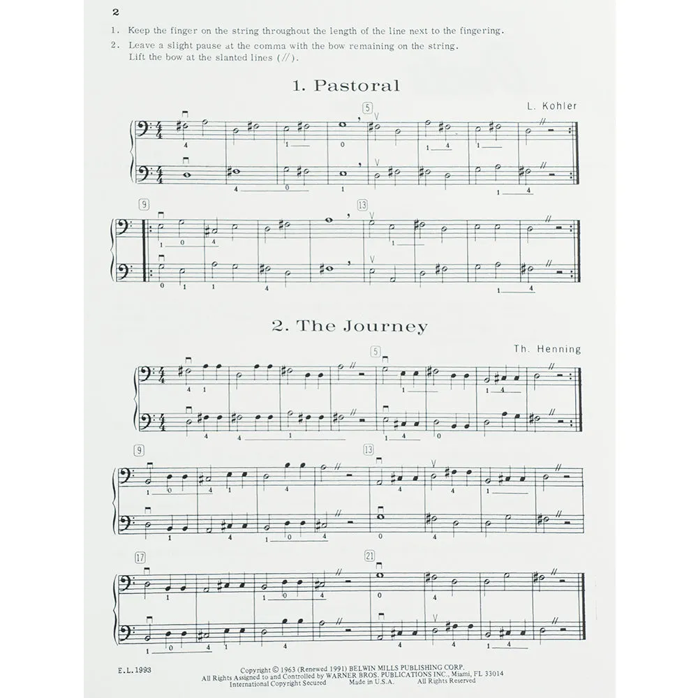 Shar Applebaum Duets Strings Bass Noten Buch 1