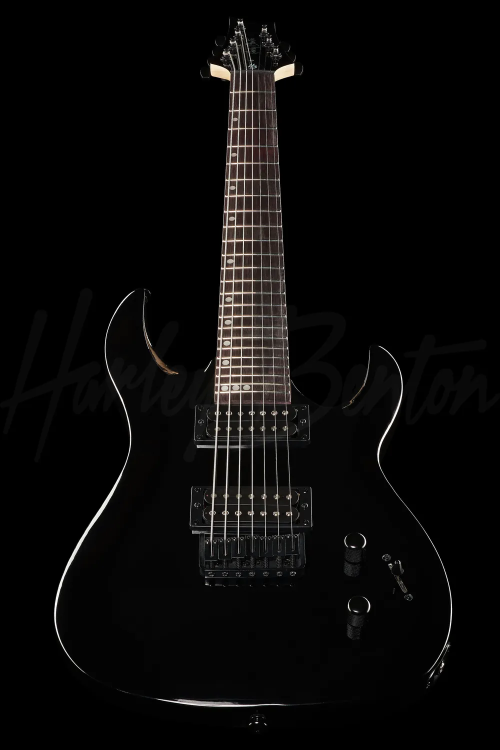 Harley Benton Rock R-457BK E-Gitarre 7-saitig schwarz