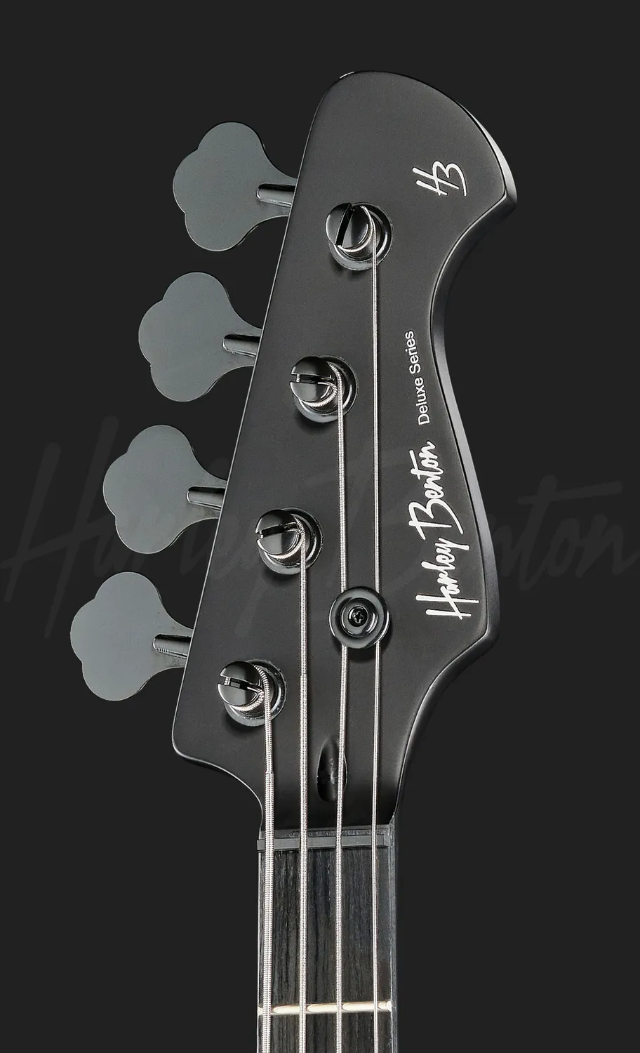 Harley Benton Deluxe PJ-4 SBK E-Bass Satin Schwarz