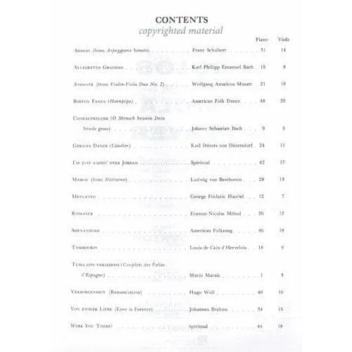 Schirmer Doktor Solos Bratschenoten Viola Klavier