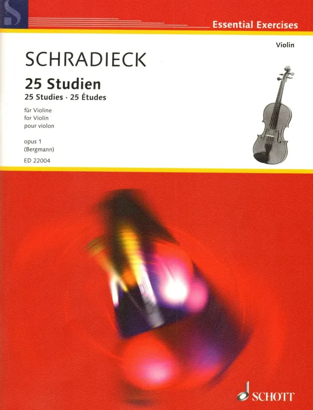 Schott Schradieck 25 Studien Opus 1 Violinnoten