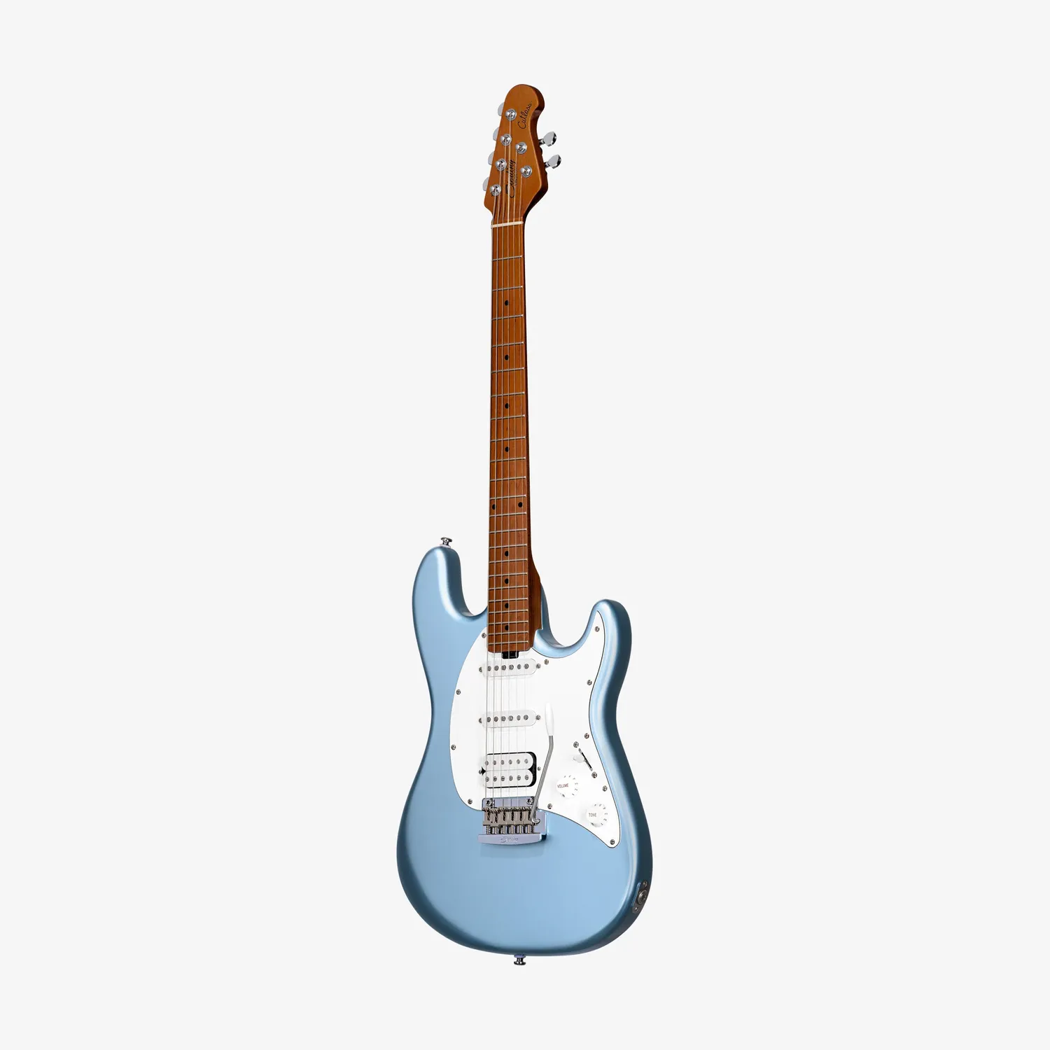 Sterling Cutlass CT50 E-Gitarre Firemist Silver HSS