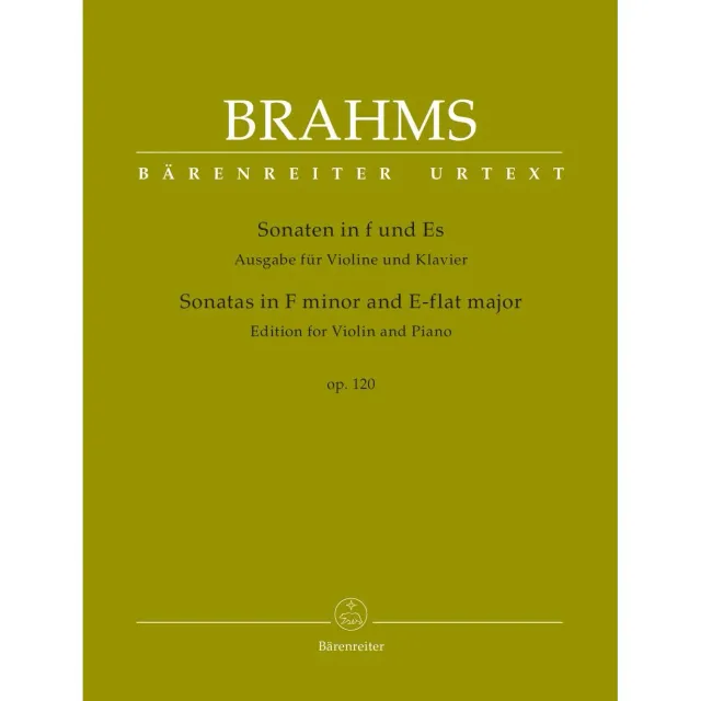 Bärenreiter Brahms Sonaten Op. 120 Violinnoten Violine Klavier Urtext