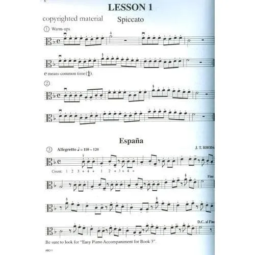 Carl Fischer ABCs of Viola Band 3 Bratschenschule fortgeschritten