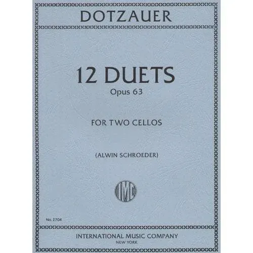 Dotzauer 12 Duette Op.63 Cello Noten Schroeder International