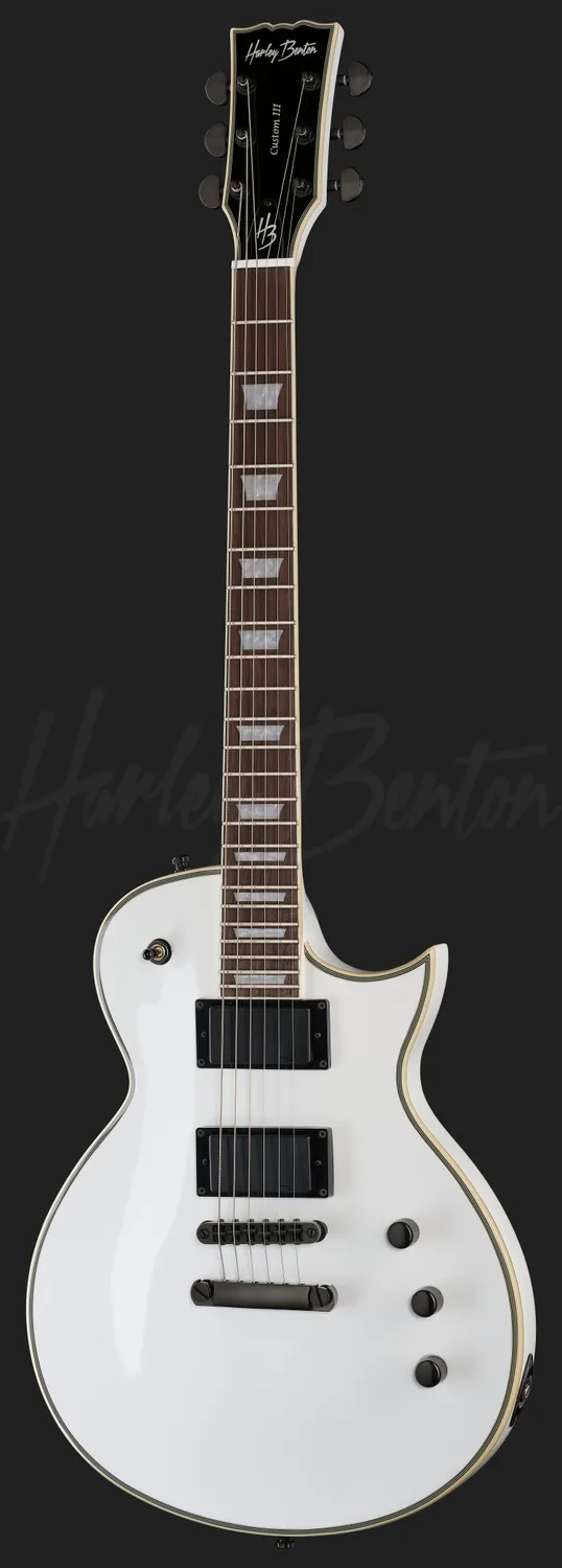 Harley Benton Vintage SC-Custom III Active E-Gitarre Weiß
