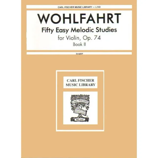 Shar Wohlfahrt Op 74 Heft 2 Violinetüden 3. Lage