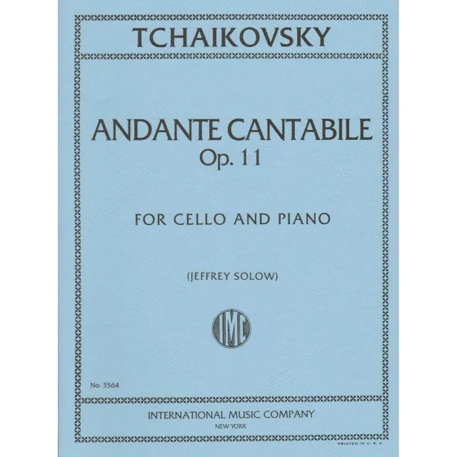 Tschaikowsky Andante Cantabile Cello Noten Op 11