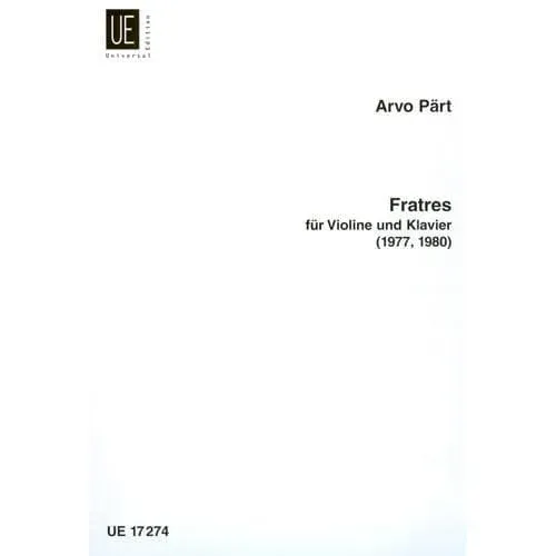 Universal Edition Pärt Fratres Violine Klaviernoten
