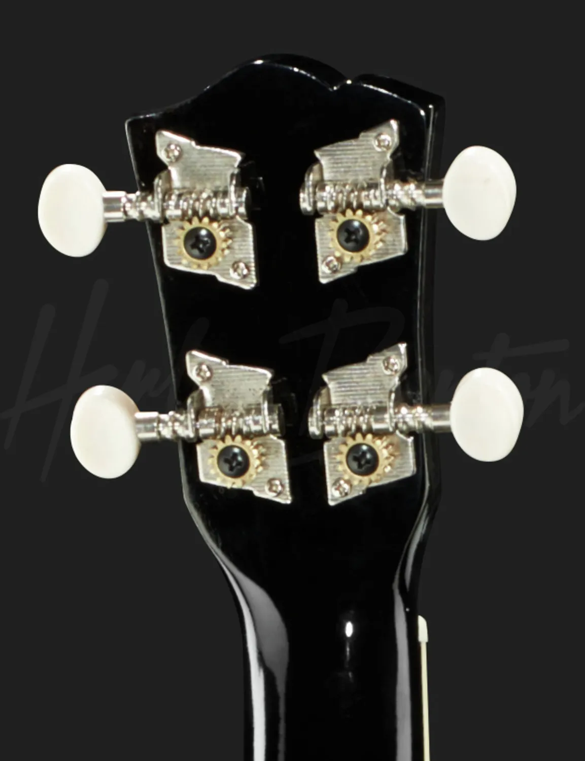 Harley Benton UK-L100E BK Sopran-Ukulele schwarz Elektro