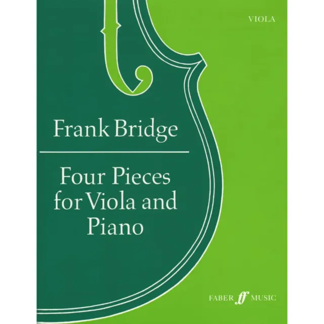 Frank Bridge 4 Pieces Bratschennoten Viola Klavier Faber
