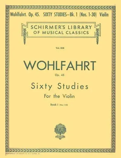 Schirmer Wohlfahrt 60 Etüden Op 45 Heft 1 Noten Geige