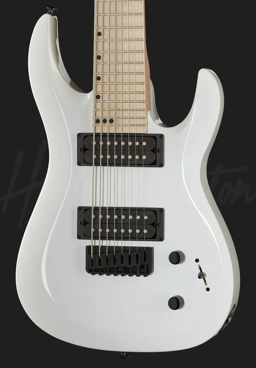 Harley Benton Rock R-458MN WH 8-Saiter E-Gitarre weiß