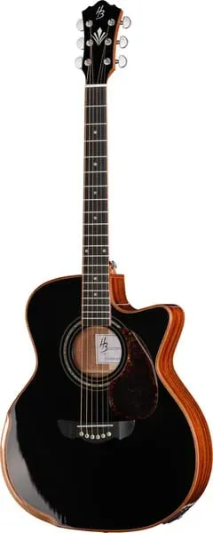 Harley Benton CLG-650SM-CE Westerngitarre schwarz