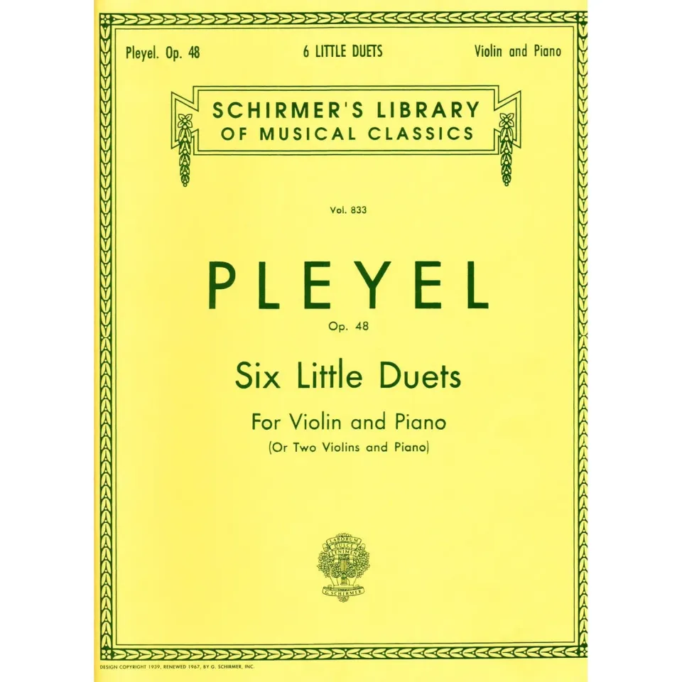 Shar Music Pleyel Sechs kleine Duette Op 48 Noten 2 Violinen